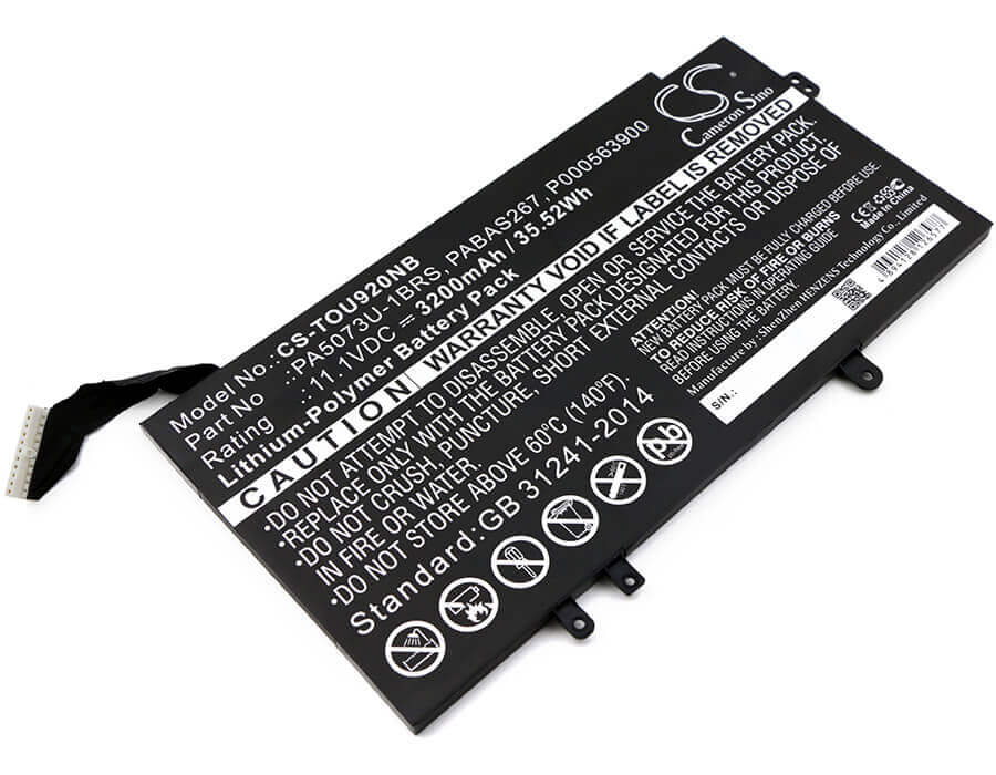 Battery For Toshiba, Satellite U920t, Satellite U925t 11.1v, 3200mah - 35.52wh Notebook, Laptop Cameron Sino Technology Limited   