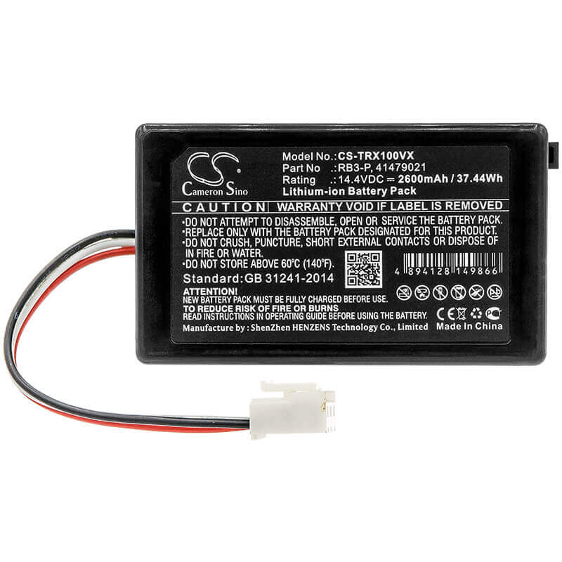 Battery For Toshiba, Vc-rcx1, Vc-rv1, Vc-rv2 14.4v, 2600mah - 37.44wh Vacuum Cameron Sino Technology Limited   