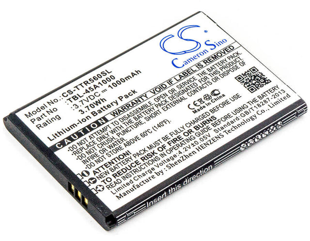 Battery For Tp-link, 5600, Tl-5600 3.7v, 1000mah - 3.70wh Hotspot Cameron Sino Technology Limited   