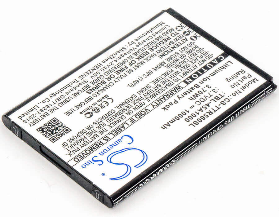 Battery For Tp-link, 5600, Tl-5600 3.7v, 1000mah - 3.70wh Hotspot Cameron Sino Technology Limited   