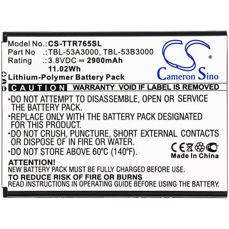 Battery For Tp-link, M7650 3.8v, 2900mah - 11.02wh Hotspot Cameron Sino Technology Limited   