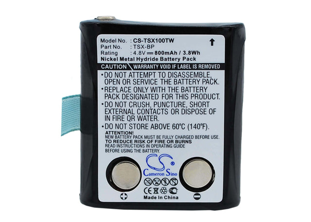 Battery For Trisquare Tsx100, Tsx300 4.8v, 800mah - 3.84wh Two-Way Radio Cameron Sino Technology Limited   