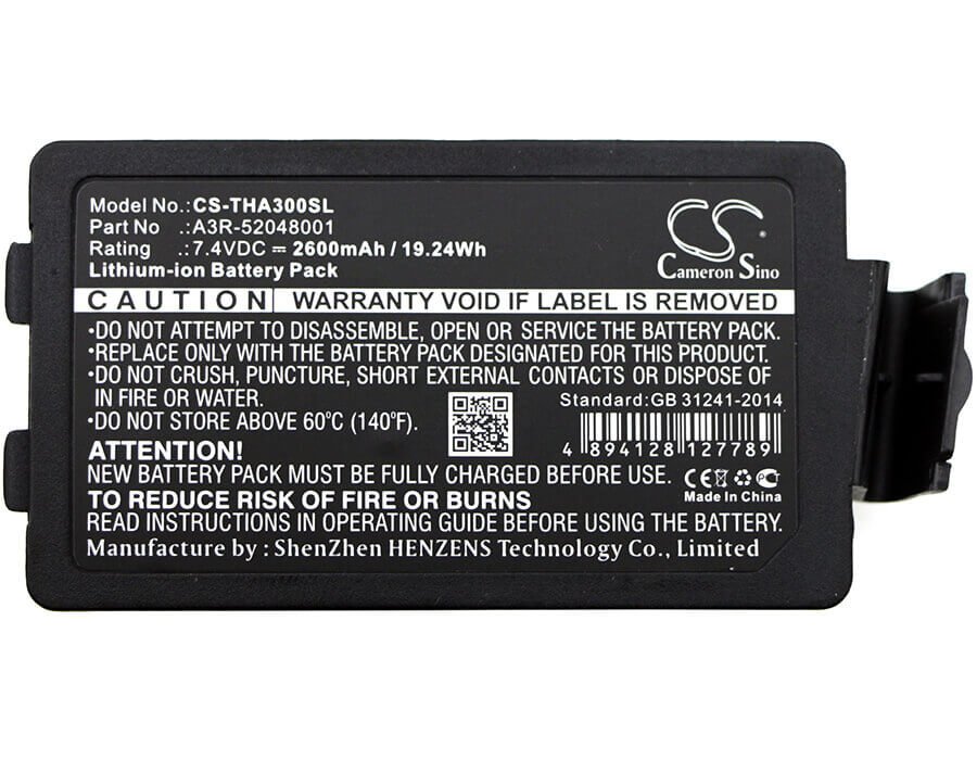 Battery For Tsc, Alpha 3r 7.4v, 2600mah - 19.24wh Batteries for Electronics Cameron Sino Technology Limited   