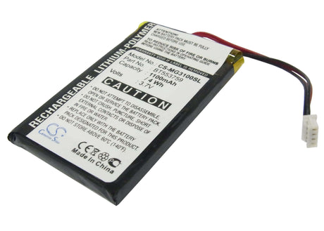 Battery For Typhoon Myguide 3100 3.7v, 1100mah - 4.07wh GPS, Navigator Cameron Sino Technology Limited   