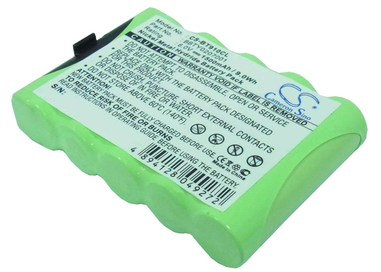 Battery For Uniden, Bbty0207001, Bp9100, Bp-9100, Bt9100, 6v, 1500mah - 9.00wh Cordless Phone Cameron Sino Technology Limited (Cordless Phone)   