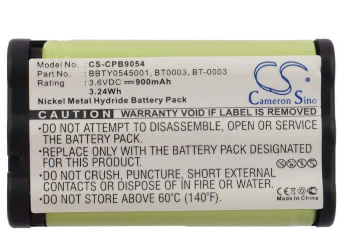 Battery For Uniden, Clx465, Clx475-3, Clx485, Clx-485, 3.6v, 900mah - 3.24wh Cordless Phone Cameron Sino Technology Limited (Cordless Phone)   