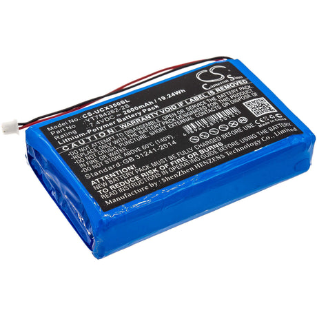 Battery For Uniwell, Cx3500 7.4v, 2600mah - 19.24wh Batteries for Electronics Cameron Sino Technology Limited   