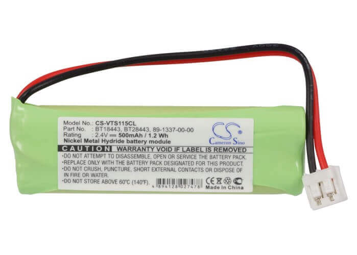 Battery For V Tech, 89133700, 8913370000, Bt-18443, 2.4v, 500mah - 1.20wh Cordless Phone Cameron Sino Technology Limited (Cordless Phone)   