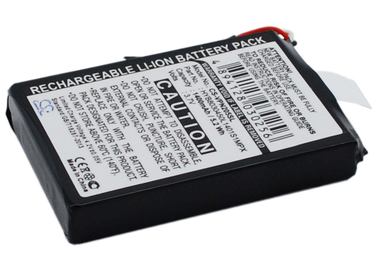 Battery For Vdo Dayton Ma3060, Pn1000, Pn2050 3.7v, 1400mah - 5.18wh GPS, Navigator Cameron Sino Technology Limited   