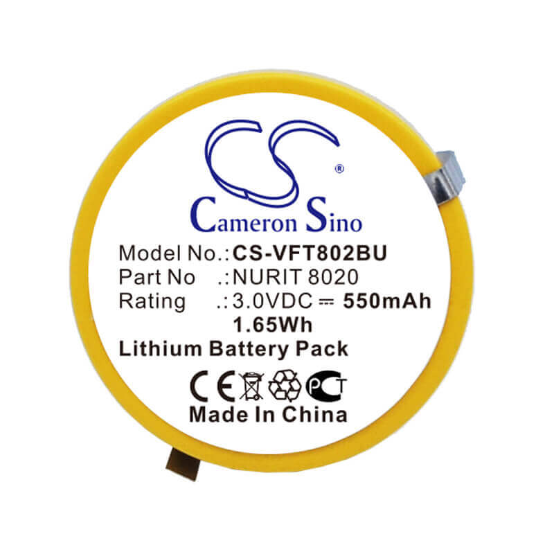 Battery For Verifone Nurit 8020, 802b-ww-m05 3.0v, 550mah - 1.65wh CMOS / BackUp Cameron Sino Technology Limited   