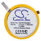 Battery For Verifone Nurit 8320 3.0v, 250mah - 0.75wh Batteries for Electronics Cameron Sino Technology Limited   