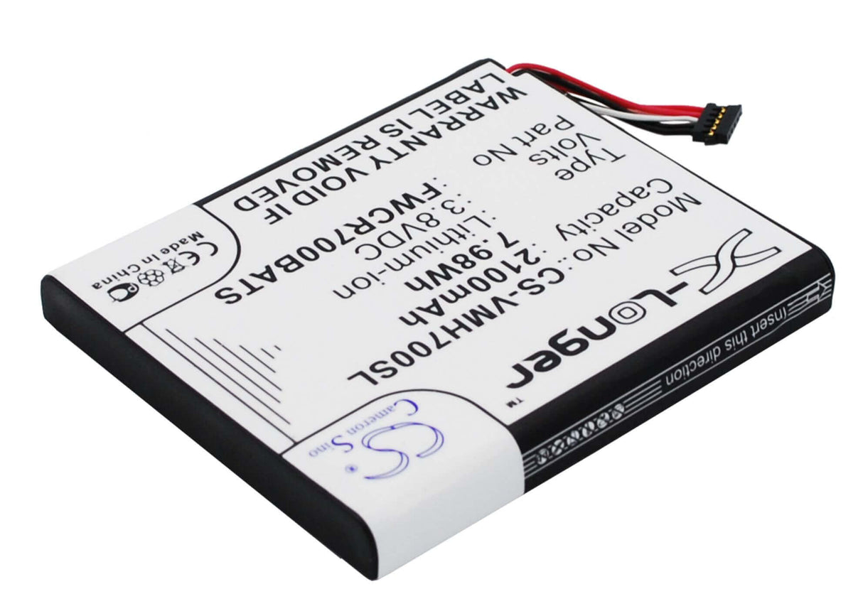 Battery For Verizon Ellipsis Jetpack, Ellipsis Jetpack 4g, Mhs700l 3.8v, 2100mah - 7.98wh Hotspot Cameron Sino Technology Limited   