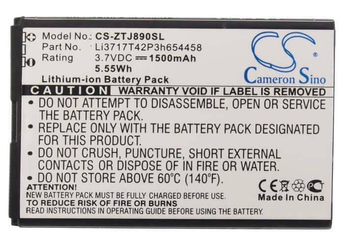 Battery For Verizon Hotspot 890l, Jetpack 4g Lte, Jetpack 890l 3.7v, 1500mah - 5.55wh Hotspot Cameron Sino Technology Limited   