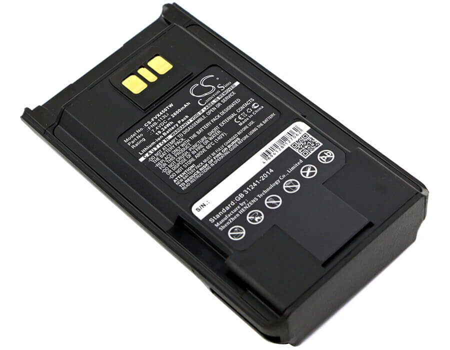 Battery For Vertex, Vx-450, Vx-451 7.4v, 2600mah - 19.24wh Two-Way Radio Cameron Sino Technology Limited   