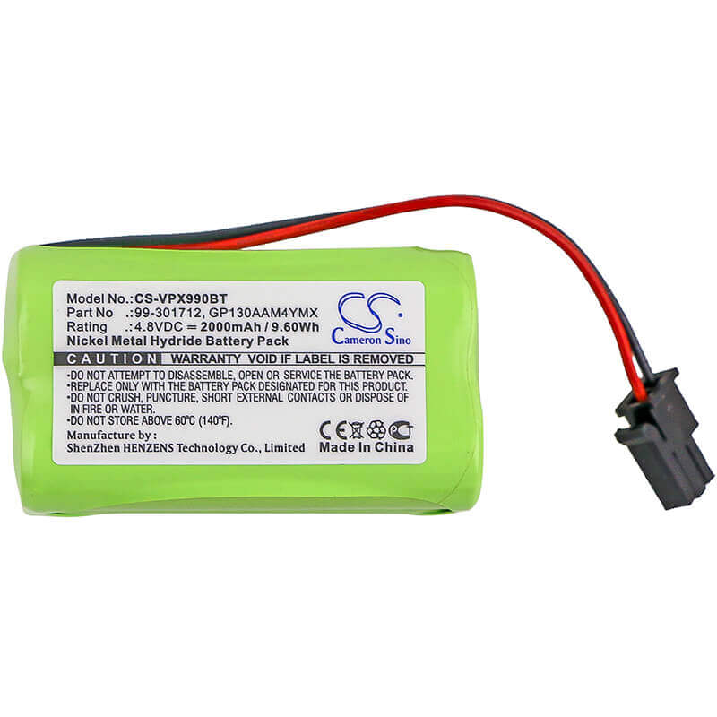 Ni-MH, Alarm Battery For Visonic, Powermaster 10, Powermax Express 4.8v, 2000mah - 9.60wh Alarm System Cameron Sino Technology Limited   