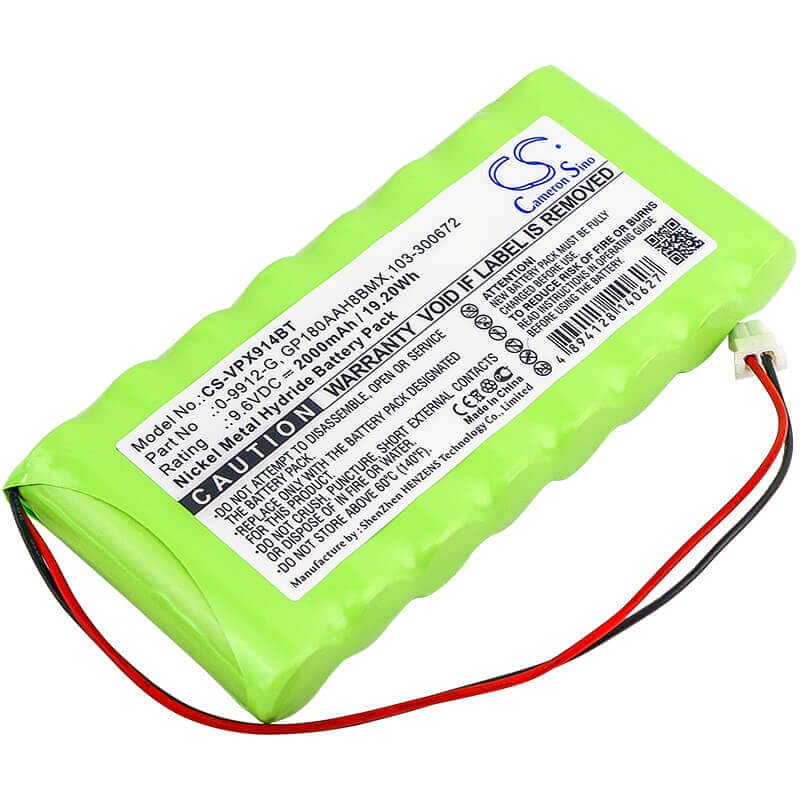 Ni-MH, Alarm Battery For Visonic, Powermax Pro 9.6v, 2000mah - 54.00wh Alarm System Cameron Sino Technology Limited   