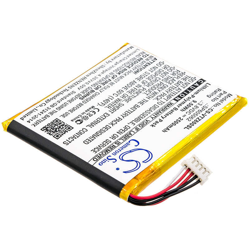 Battery For Vtech, 80-169500, Kidibuzz 3.8v, 2500mah - 9.50wh Tablet Cameron Sino Technology Limited   