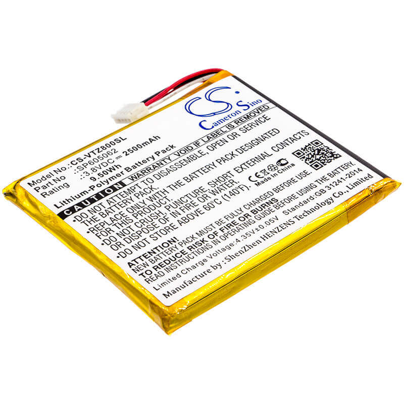 Battery For Vtech, 80-169500, Kidibuzz 3.8v, 2500mah - 9.50wh Tablet Cameron Sino Technology Limited   