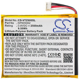 Battery For Vtech, 80-169500, Kidibuzz 3.8v, 2500mah - 9.50wh Tablet Cameron Sino Technology Limited   