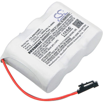 3.6V, Ni-CD, 1800mAh, Medical battery fits Welch-allyn, 72250, Lumi View, Ophthalmoscope, 6.48Wh