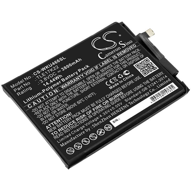 Battery For Wiko, P4661an, U Feel Go 3.8v, 3800mah - 14.44wh Mobile, SmartPhone Cameron Sino Technology Limited   