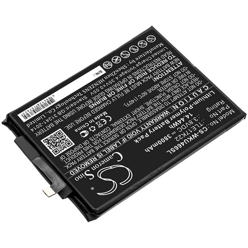 Battery For Wiko, P4661an, U Feel Go 3.8v, 3800mah - 14.44wh Mobile, SmartPhone Cameron Sino Technology Limited   