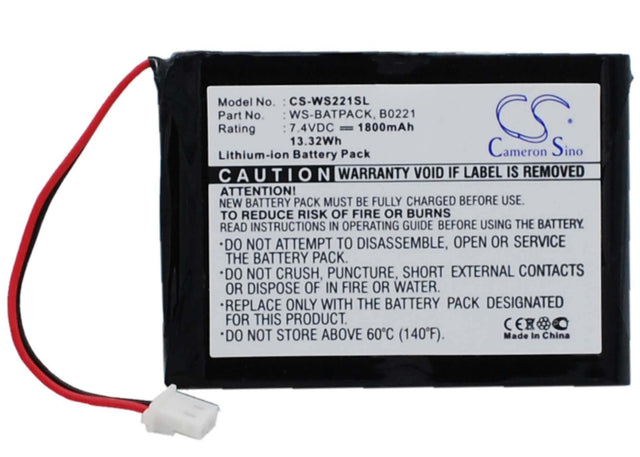 Amplifier Battery For William Sound Sorin, Li-ion 7.4v, 1800mah - 13.32wh Amplifier Cameron Sino Technology Limited   