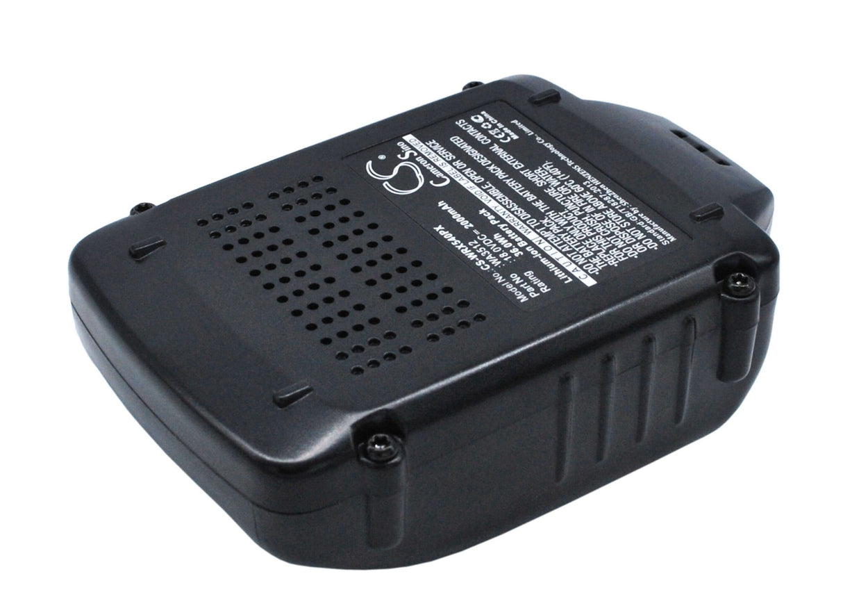 Battery For Worx Rw9161, Wg151, Wg151.5 18v, 2000mah - 36.00wh Power Tools Cameron Sino Technology Limited (Power Tools)   