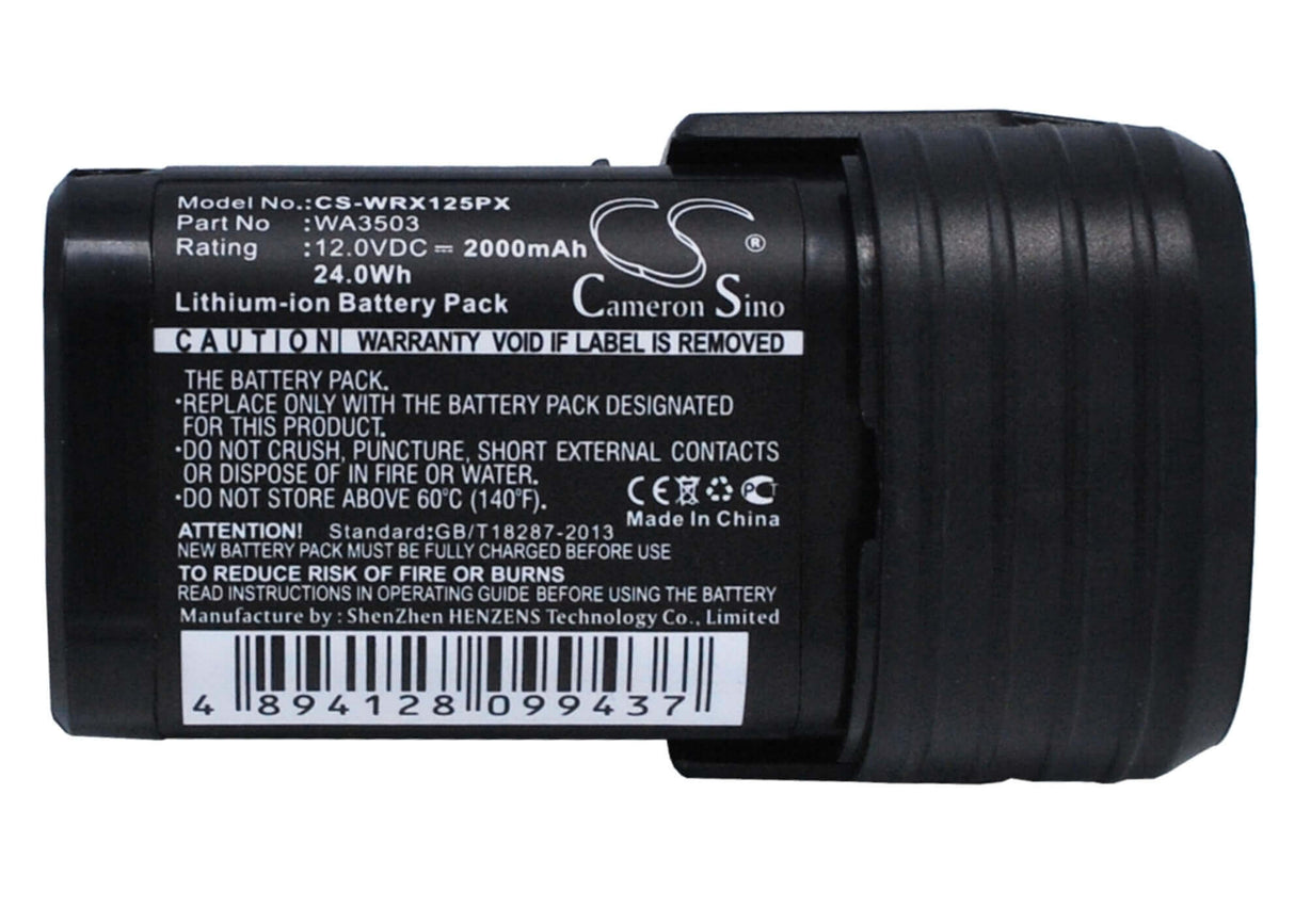 Battery For Worx Wu288, Wx125, Wx125.1 12v, 2000mah - 24.00wh Power Tools Cameron Sino Technology Limited (Power Tools)   