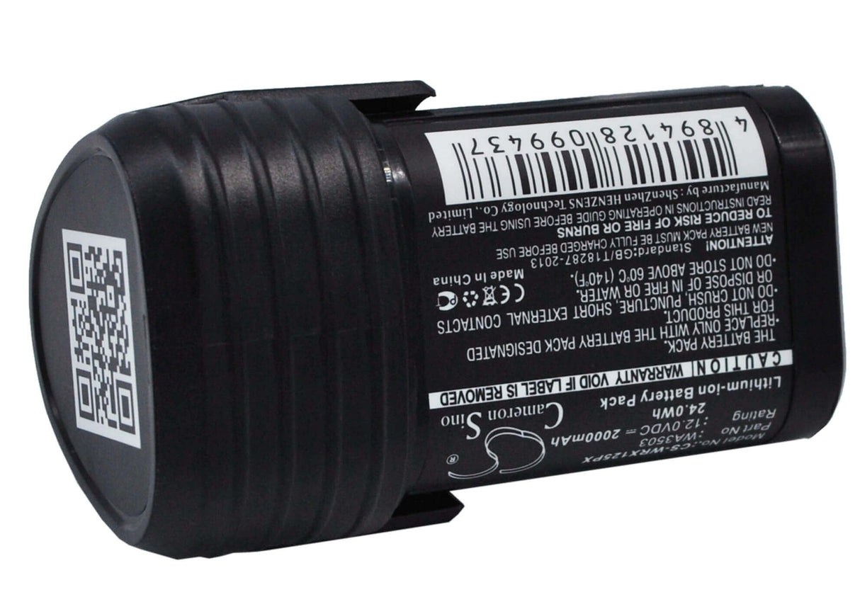 Battery For Worx Wu288, Wx125, Wx125.1 12v, 2000mah - 24.00wh Power Tools Cameron Sino Technology Limited (Power Tools)   