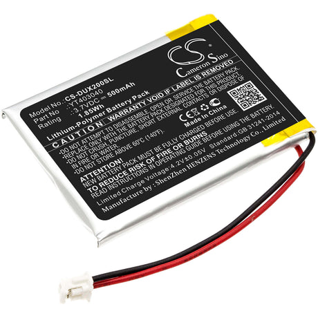 Battery For Xduoo, X2 3.7v, 500mah - 1.85wh Media Player Cameron Sino Technology Limited   