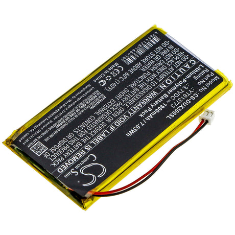 Battery For Xduoo, X3 3.7v, 1900mah - 7.03wh Batteries for Electronics Cameron Sino Technology Limited   