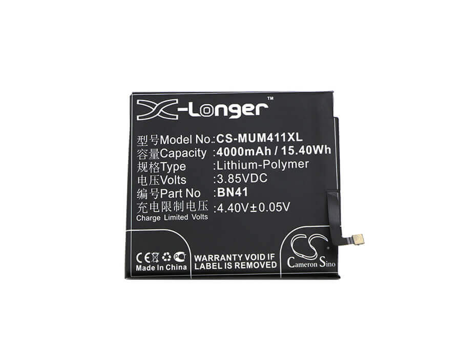 Battery For Xiaomi, Note 4, Redmi Note 4 3.85v, 4000mah - 15.40wh Mobile, SmartPhone Cameron Sino Technology Limited   