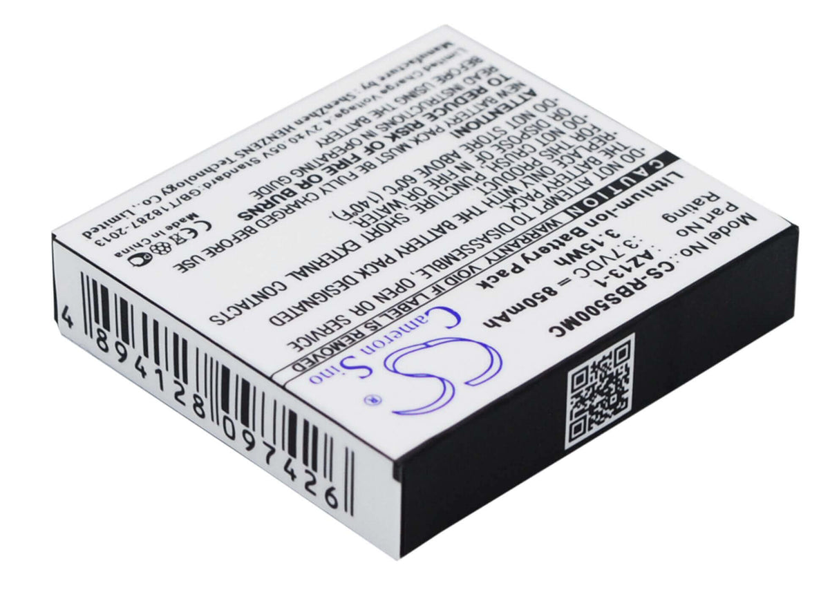 Battery For Xiaoyi Az13-1, Az13h, Ydxj01xy 3.7v, 850mah - 3.15wh Camera Cameron Sino Technology Limited   