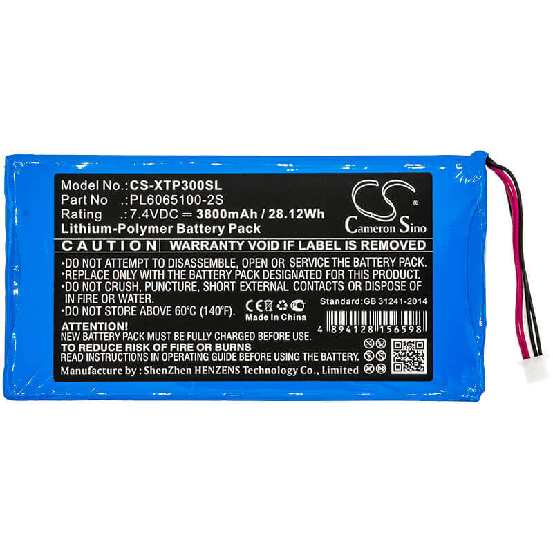 Battery For Xtool, Ez300 Pro, Ez400 Pro 7.4v, 3800mah - 28.12wh Diagnostic Scanner Cameron Sino Technology Limited   