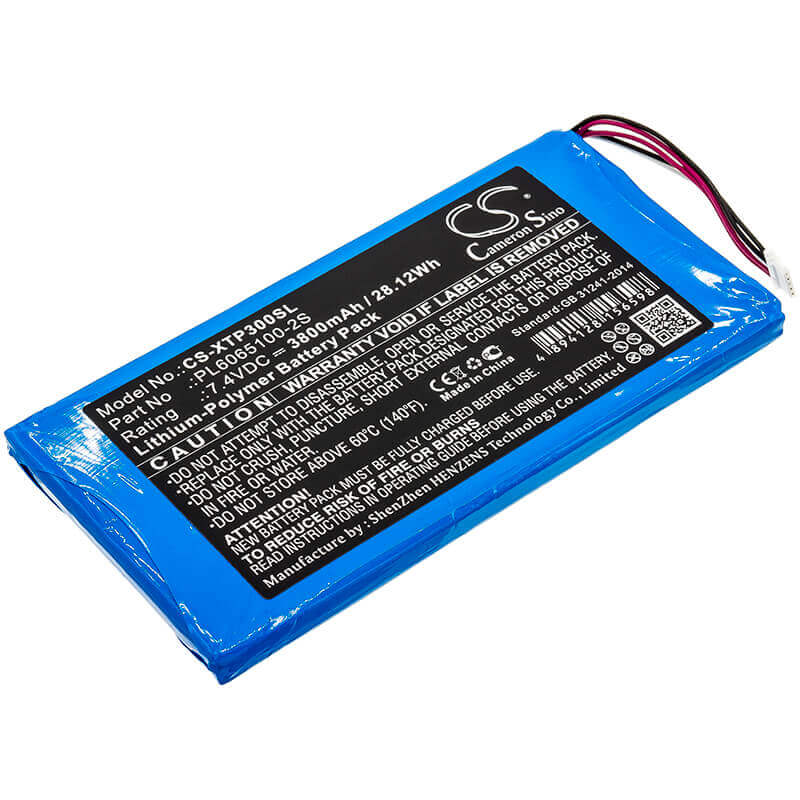 Battery For Xtool, Ez300 Pro, Ez400 Pro 7.4v, 3800mah - 28.12wh Diagnostic Scanner Cameron Sino Technology Limited   