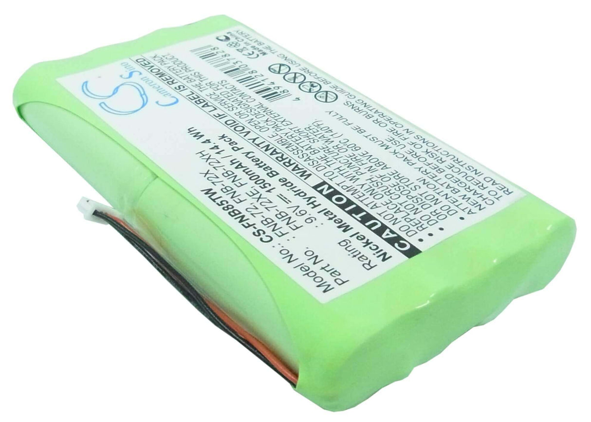 Battery For Yaesu Ft-817 9.6v, 1500mah - 14.40wh Two-Way Radio Cameron Sino Technology Limited   