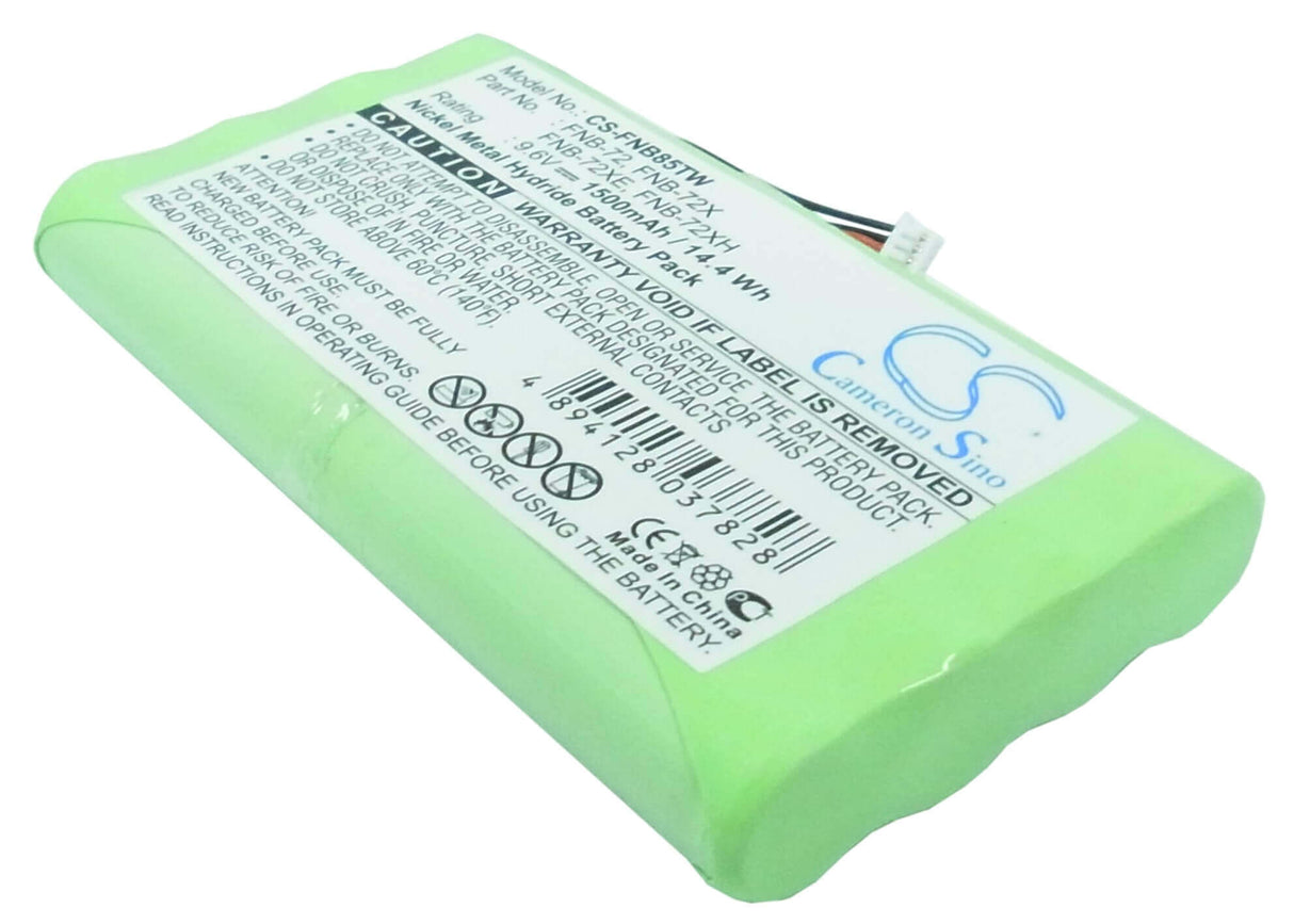 Battery For Yaesu Ft-817 9.6v, 1500mah - 14.40wh Two-Way Radio Cameron Sino Technology Limited   