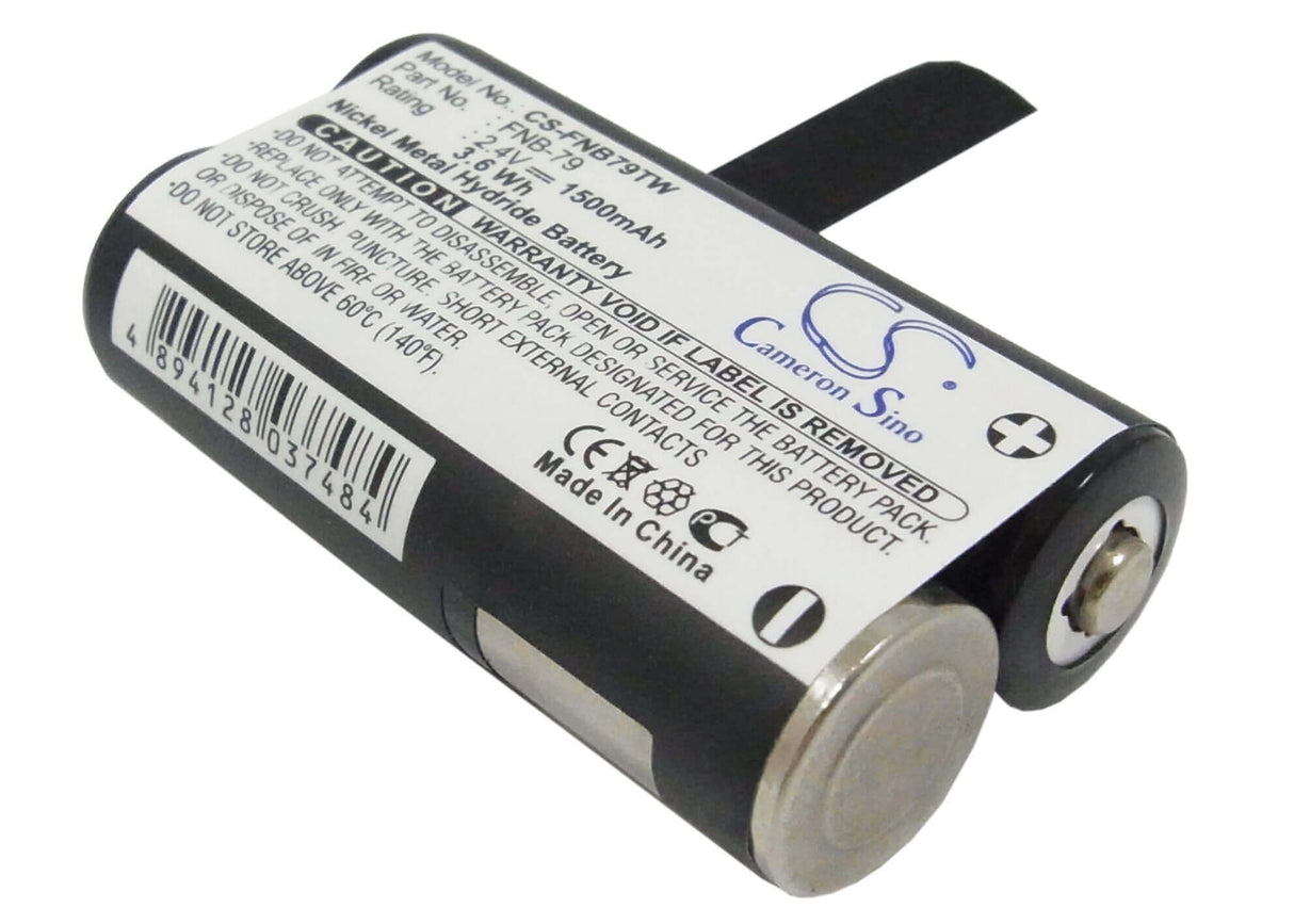 Battery For Yaesu Vr-120 2.4v, 1500mah - 3.60wh Two-Way Radio Cameron Sino Technology Limited   