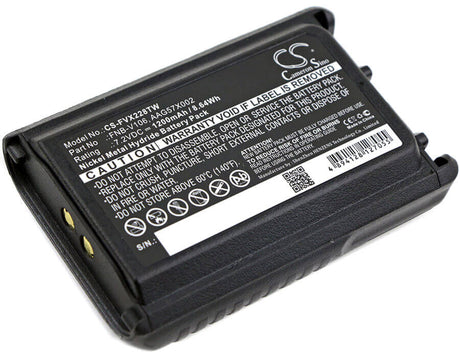 Battery For Yaesu, Vx-228, Vx-230 7.2v, 1200mah - 8.64wh Two-Way Radio Cameron Sino Technology Limited   