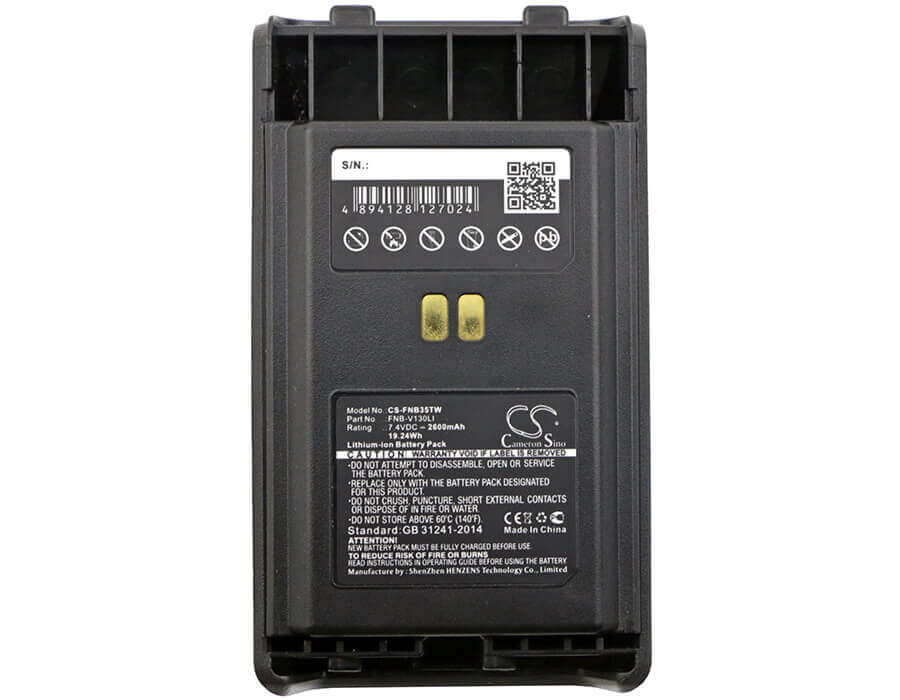 Battery For Yaesu Vx-351, Vx-354, Vx-359 7.4v, 2600mah - 19.24wh Two-Way Radio Cameron Sino Technology Limited   