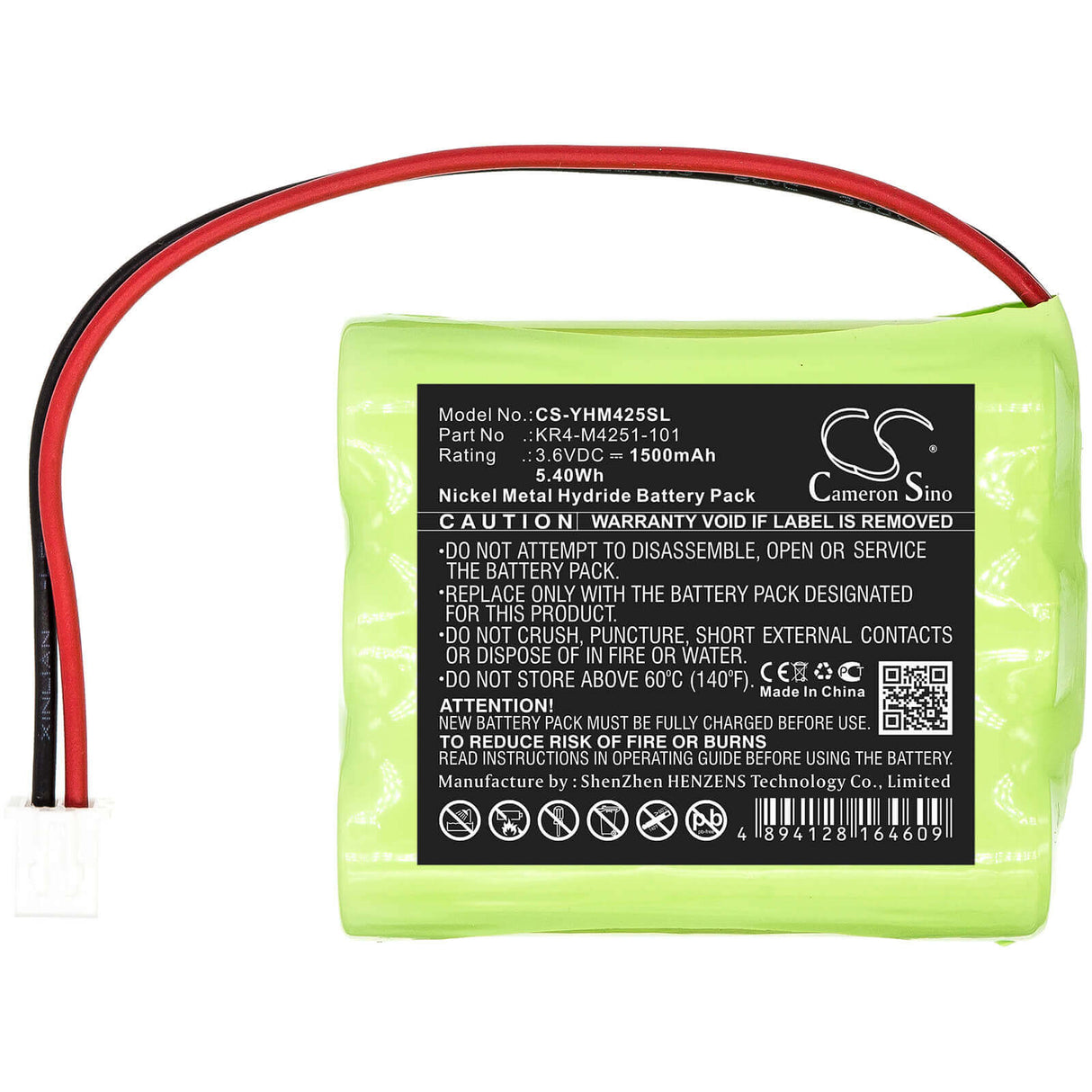 Battery For Yamaha, Kr4-m4251-101 3.6v, 1500mah - 5.40wh PLC Cameron Sino Technology Limited   