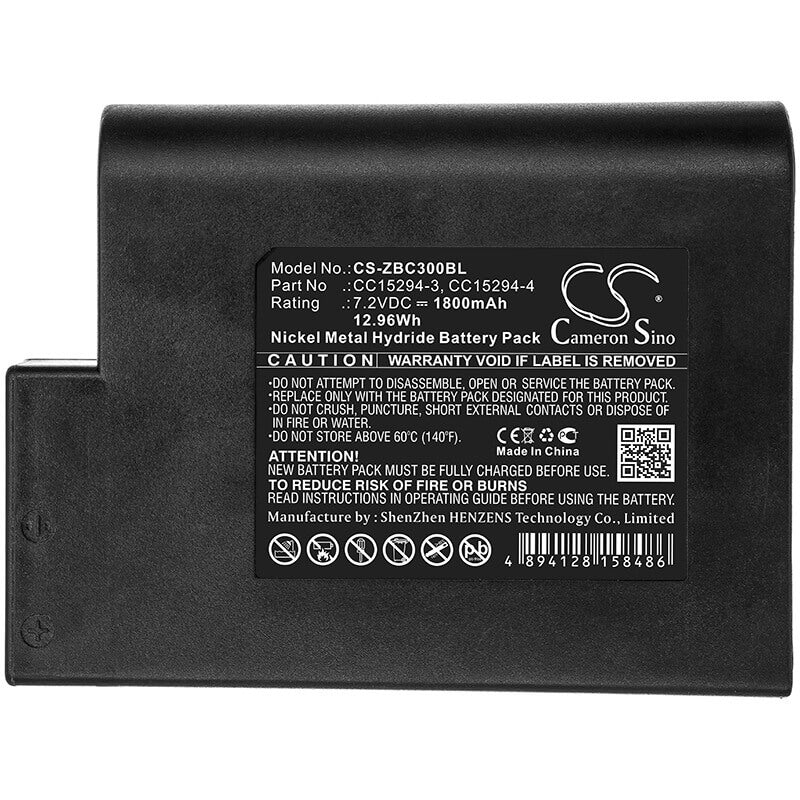 Battery For Zebra, Cameo 3 7.2v, 1800mah - 12.96wh Portable Printer Cameron Sino Technology Limited   