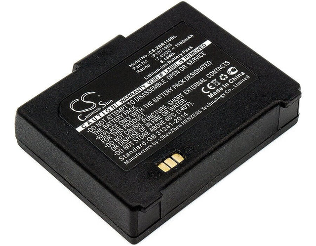 Battery For Zebra, Zq110 7.4v, 1100mah - 8.14wh Portable Printer Cameron Sino Technology Limited   