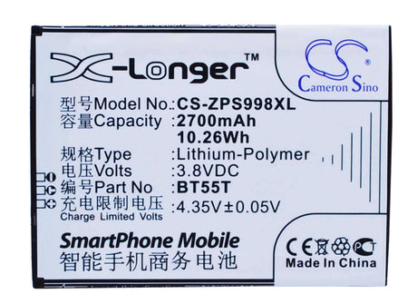 Battery For Zopo 9530, 3x, Zp999 3.8v, 2700mah - 10.26wh Batteries for Electronics Cameron Sino Technology Limited (Suspended)   