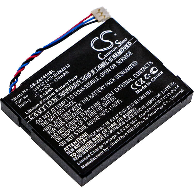 Battery For Zte, 2ahr8-at41, At41, Gd500 3.7v, 170mah - 1.18wh Hotspot Cameron Sino Technology Limited   