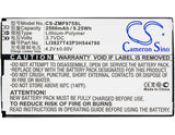 Battery For Zte, 303zt, 305zt, 306zt, Mf975, Mf975s 3.7v, 2500mah - 9.25wh Hotspot Cameron Sino Technology Limited   