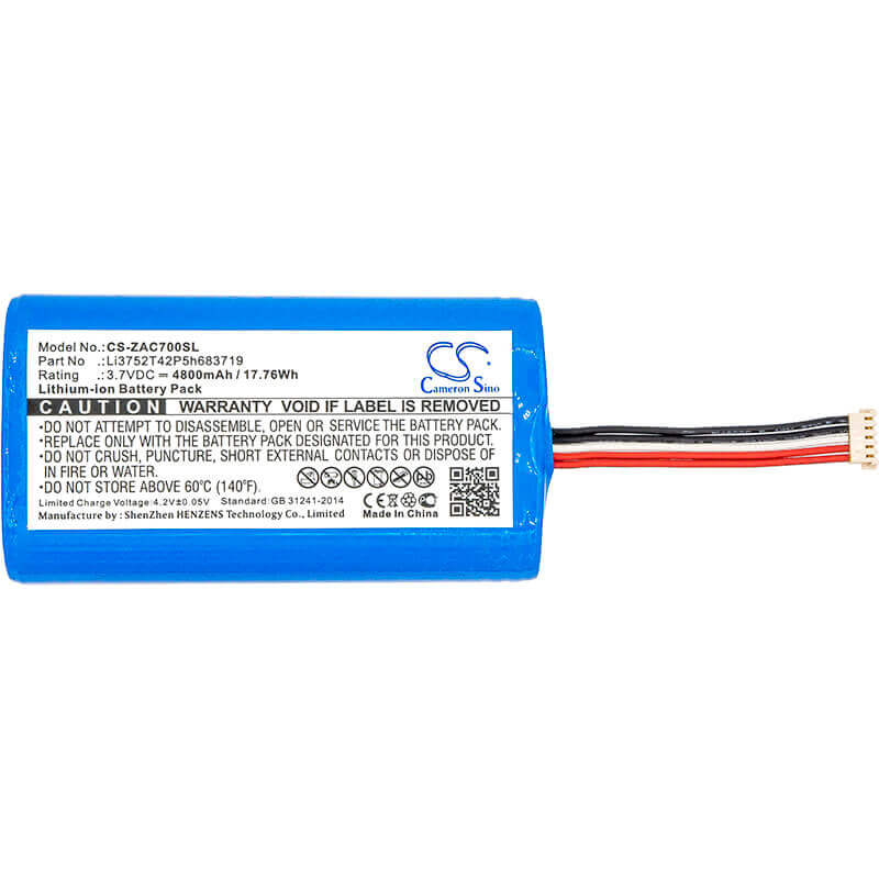 Battery For Zte, Ac70 3.7v, 4800mah - 17.76wh Hotspot Cameron Sino Technology Limited   