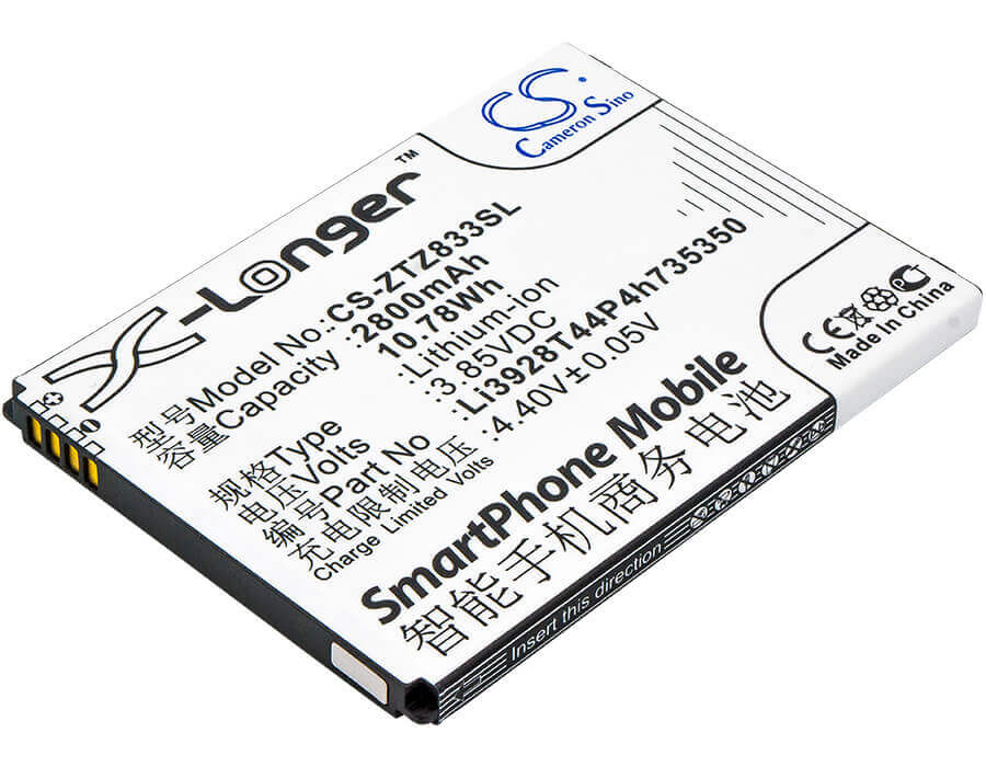 Battery For Zte, Avid Trio, Z833 3.85v, 2800mah - 10.78wh Mobile, SmartPhone Cameron Sino Technology Limited   