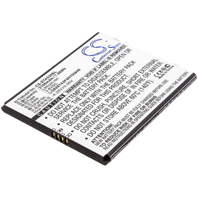 Battery For Zte, Ba530, Ba606 3.8v, 2100mah - 7.98wh Mobile, SmartPhone Cameron Sino Technology Limited   